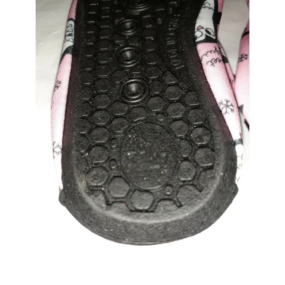 Pink Toddler Water Shoes Socks Size 7-7.5 NWOT see measurements